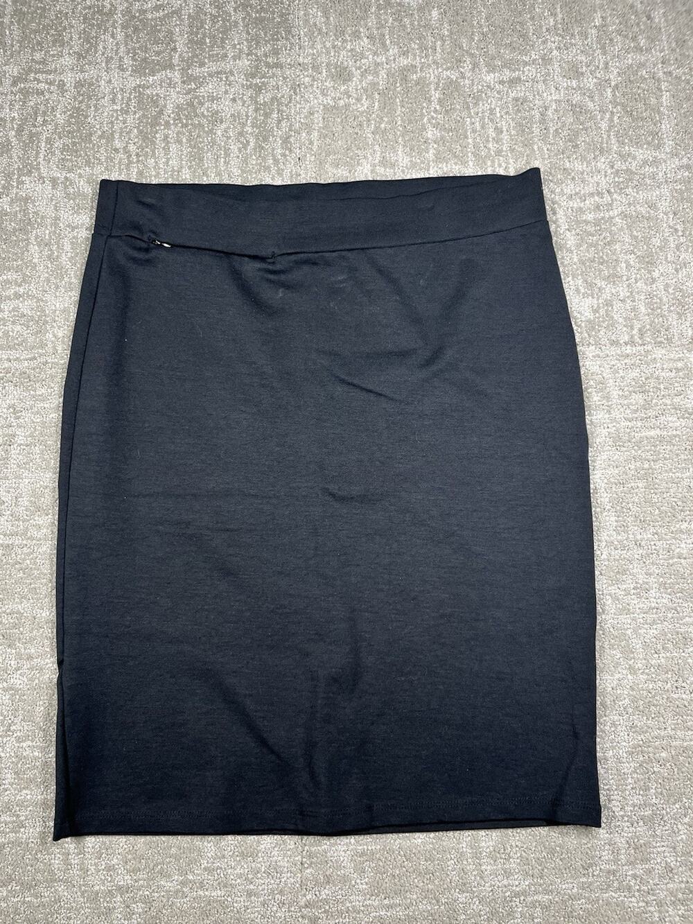 Toad And Co Black Pull On Casual Stretch Skirt Size M